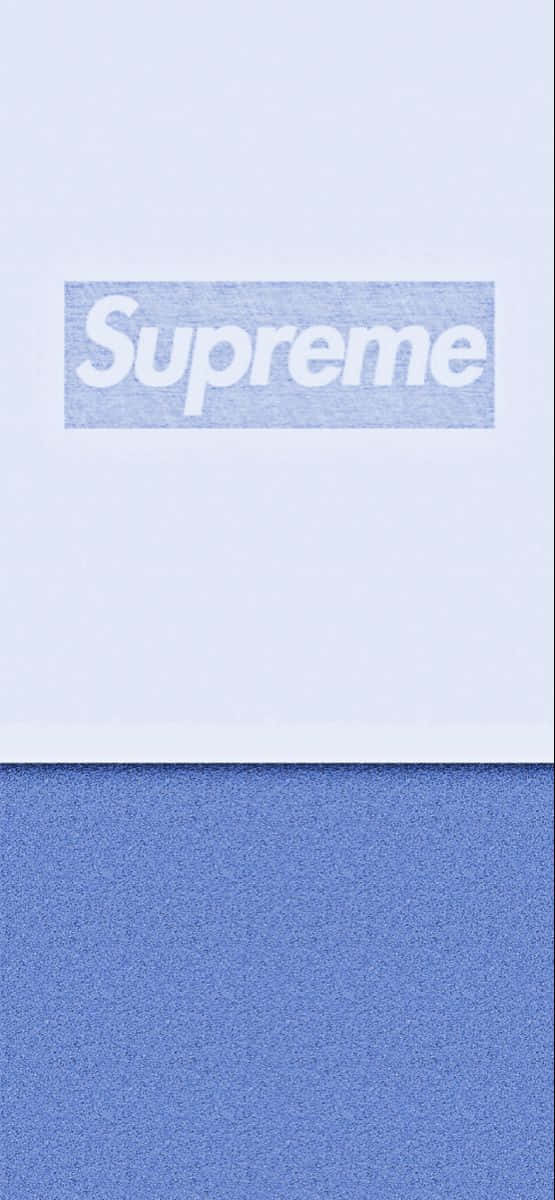 Blue Supreme, Supreme, white text, SD Phone Wallpaper