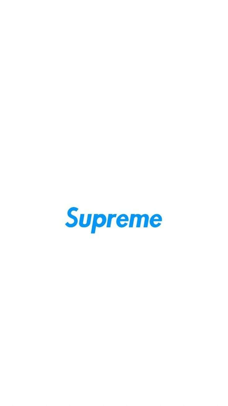 Supreme, blue lowercase letters, white background, HD Phone Wallpaper