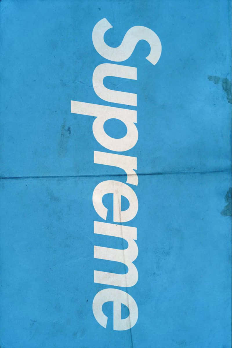 Blue Supreme, Supreme, textured blue paper, SD Phone Wallpaper