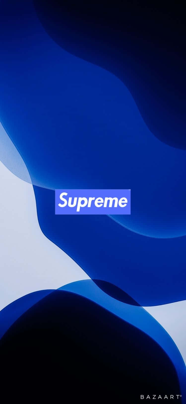 Blue Supreme, Supreme, white text, HD Phone Wallpaper