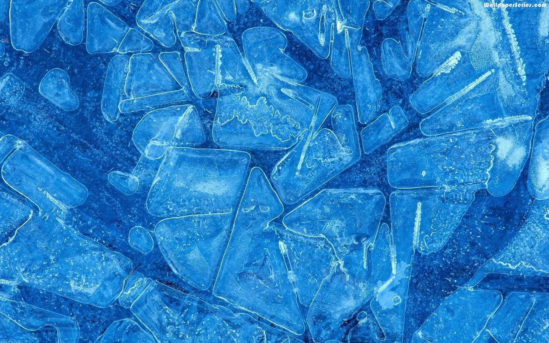 blue texture crystal, shattered blue ice fragments, intricate cracks, Full HD Desktop Wallpaper