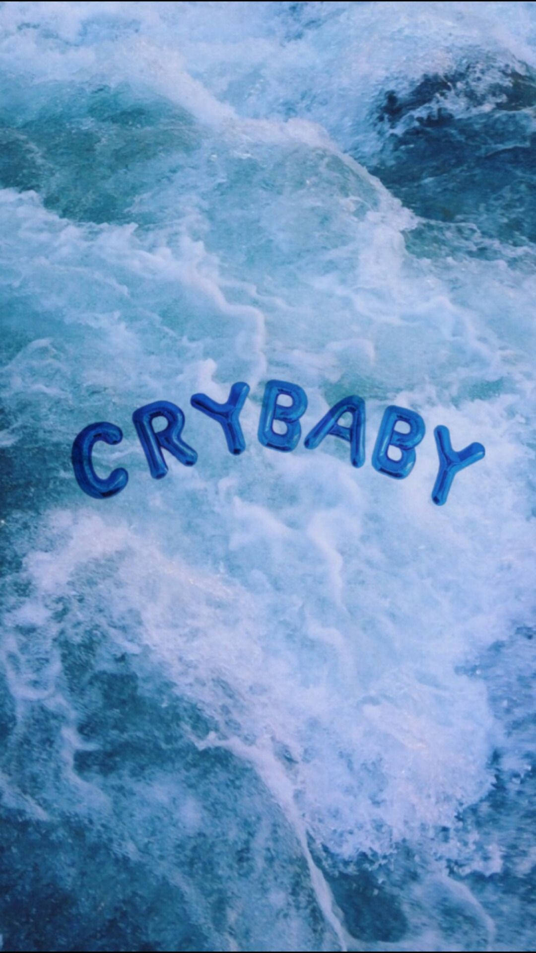crybaby, blue ocean, turbulent waves, Full HD Phone Wallpaper