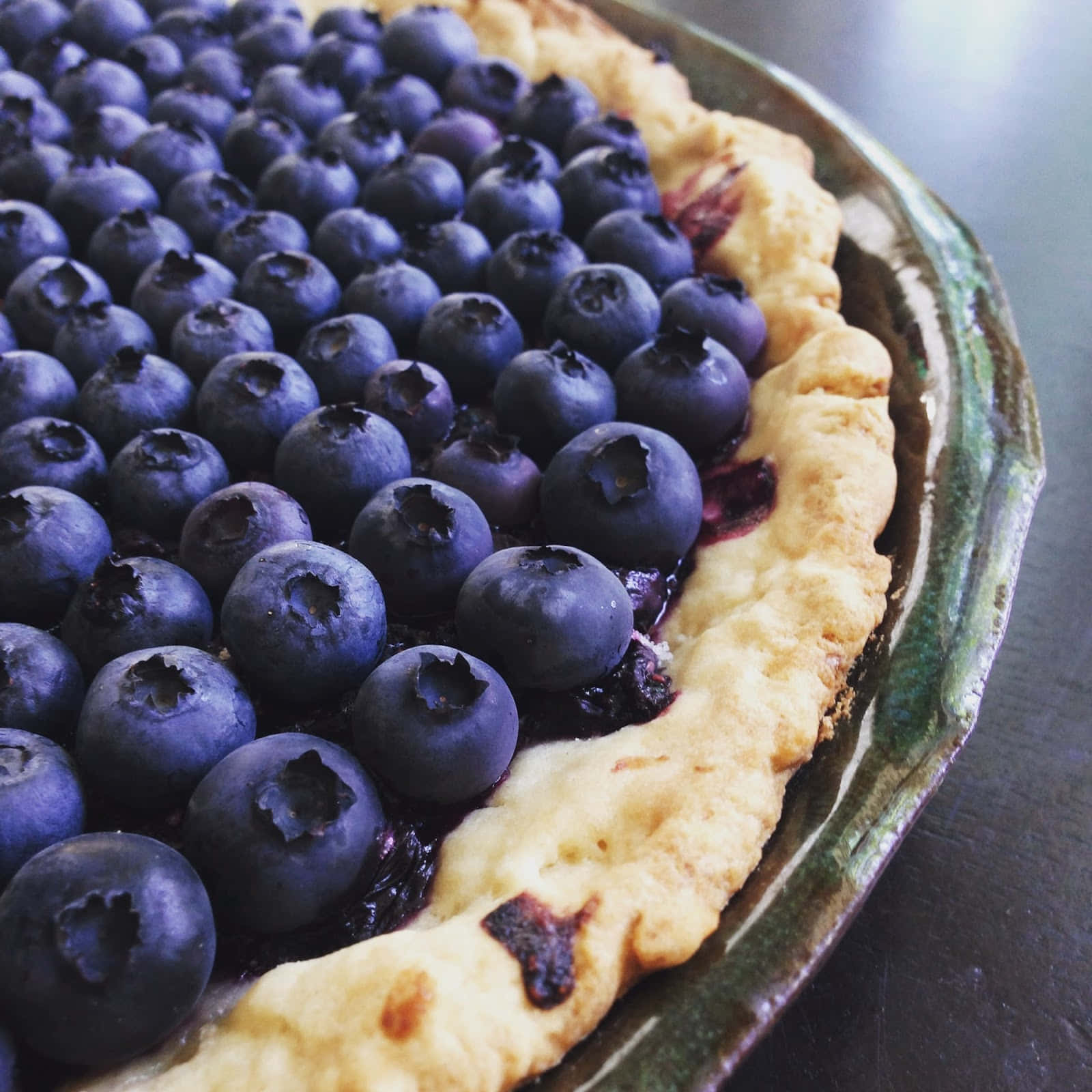 blueberries tart, blueberry pie, glistening berries, HD Desktop Wallpaper
