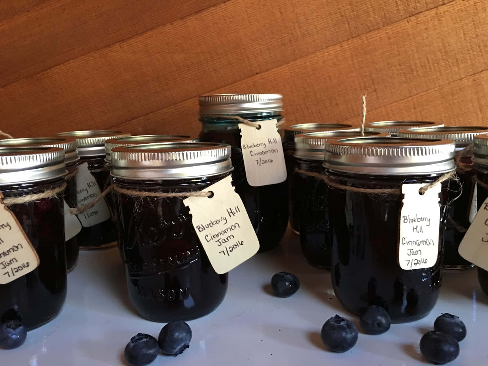 blueberry jam, glass jars, dark blueberry cinnamon jam, HD Desktop Wallpaper