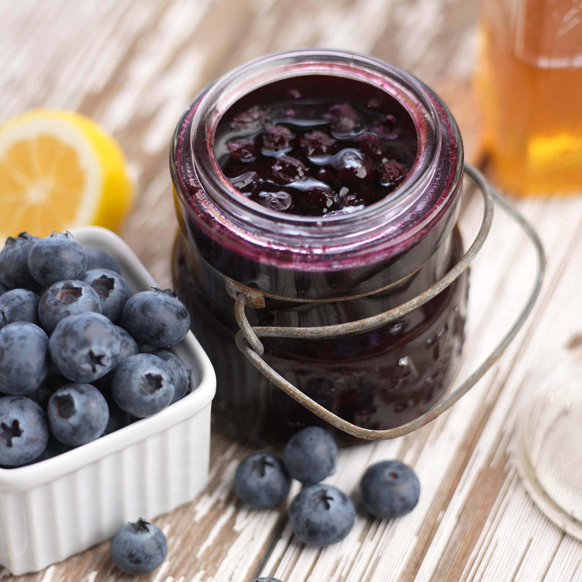 Blueberry Jam, deep purple, fresh blueberries, Full HD Desktop Wallpaper