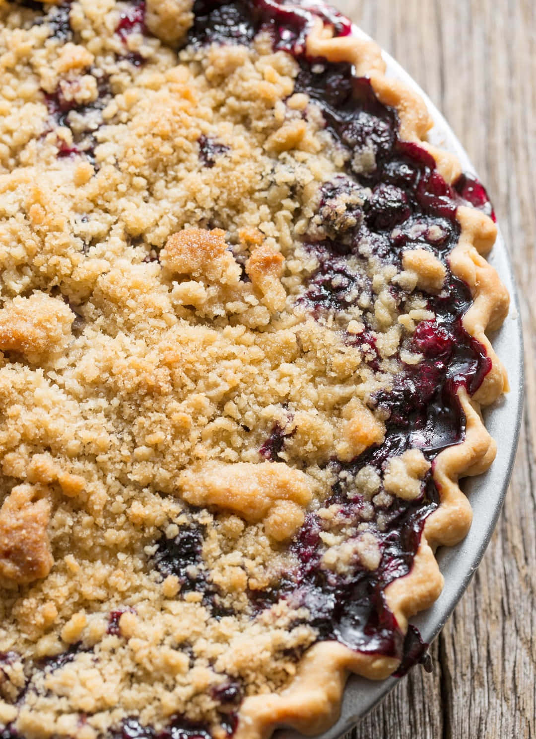 blueberry pie, golden crumbly, dark fruit filling, HD Phone Wallpaper