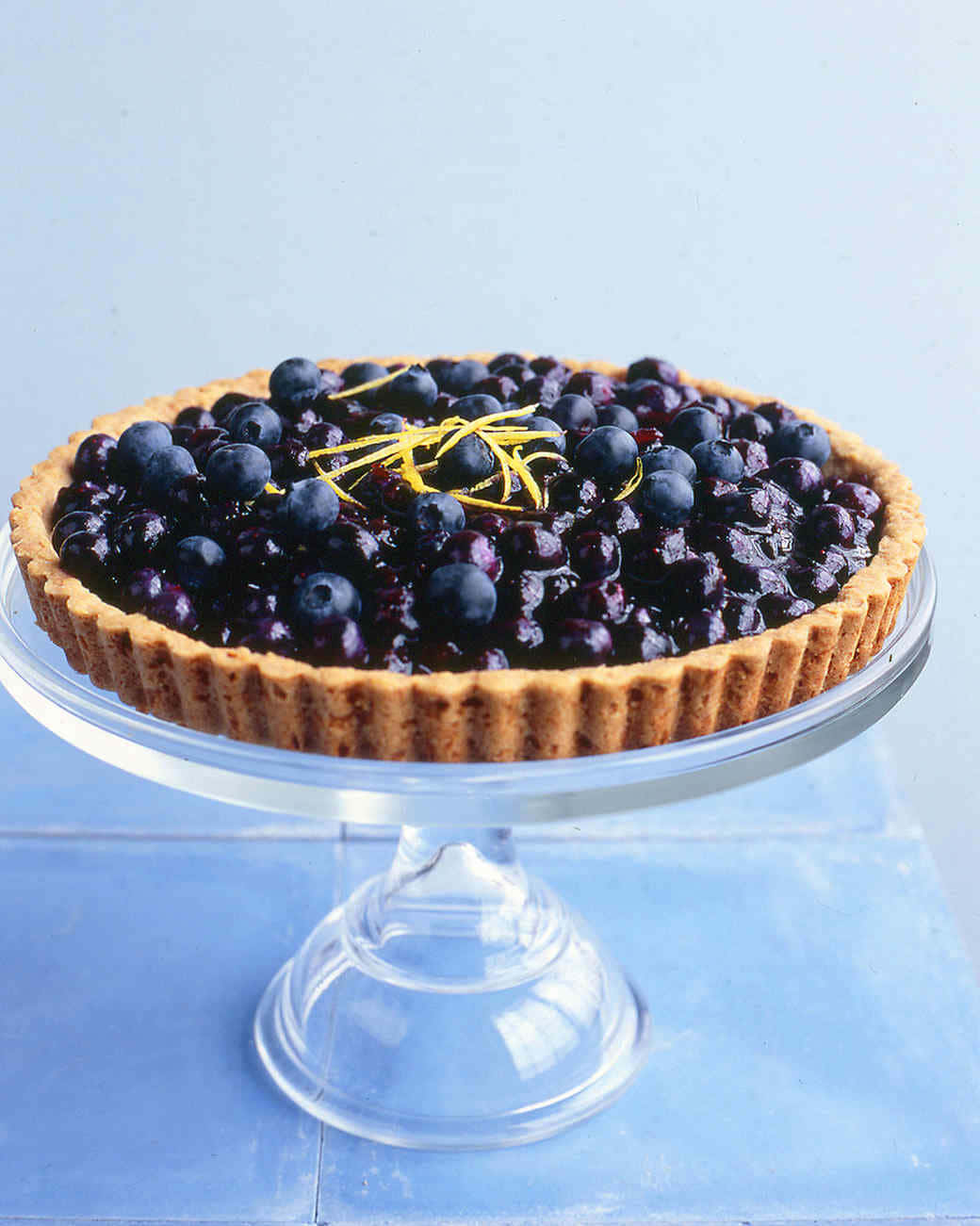 blueberry tart, lemon zest, glass pedestal, HD Phone Wallpaper