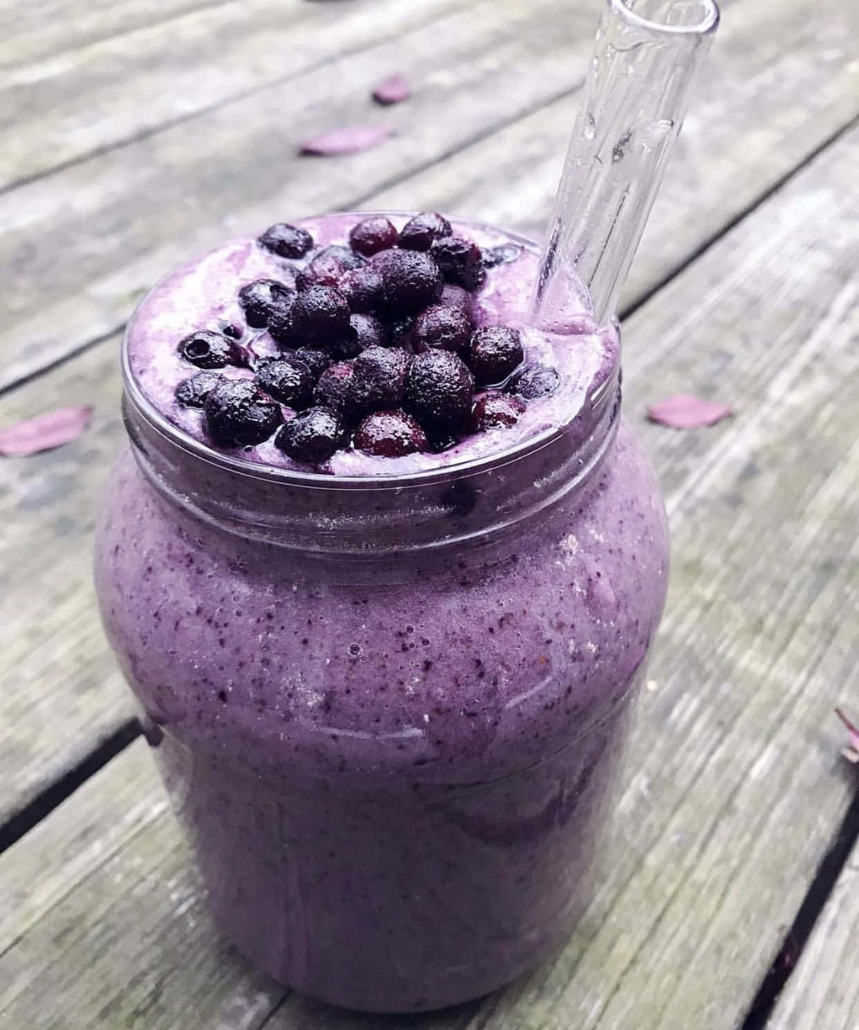 Blueberry Smoothie, vibrant purple, fresh berries, HD Phone Wallpaper