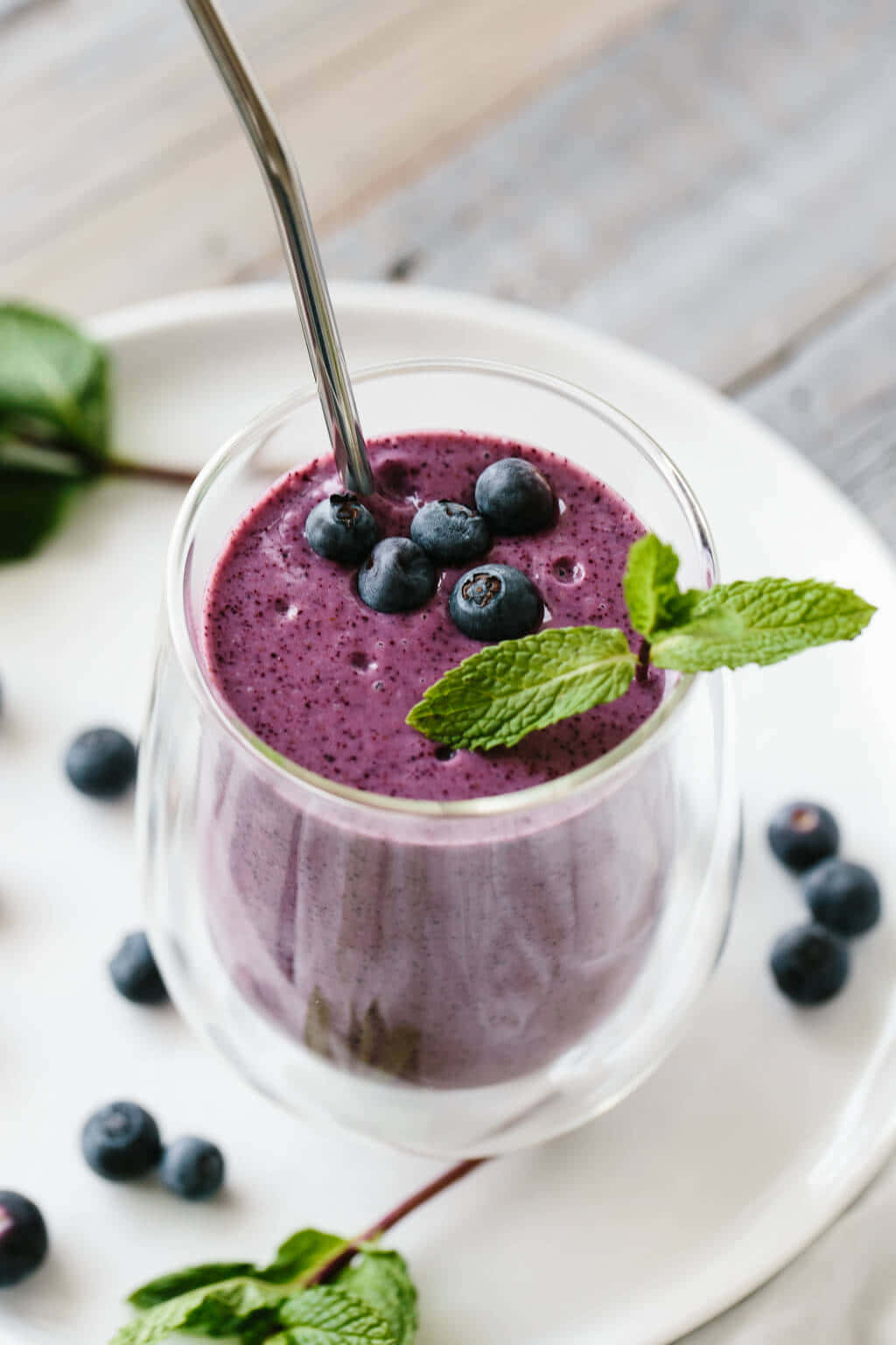 Blueberry Smoothie, vibrant purple, glass, HD Phone Wallpaper