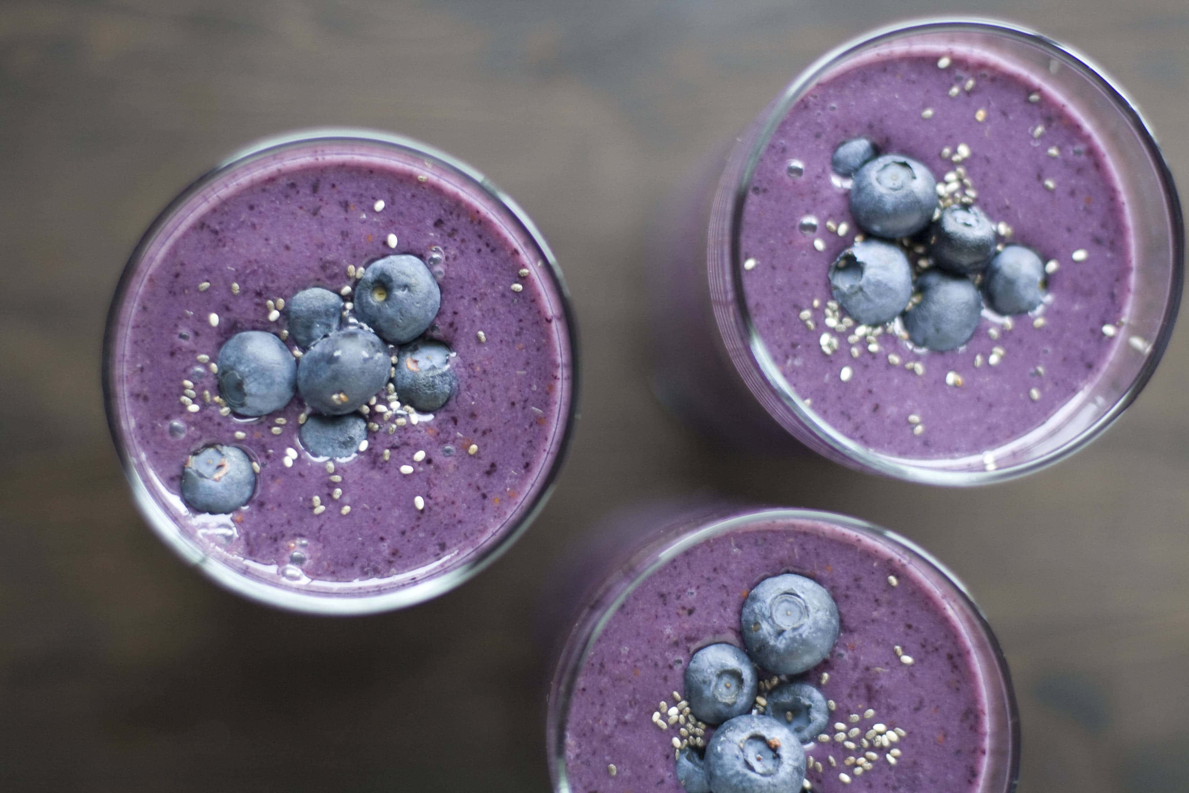 Blueberry Smoothie, vibrant purple, blueberries, 4K Desktop Wallpaper