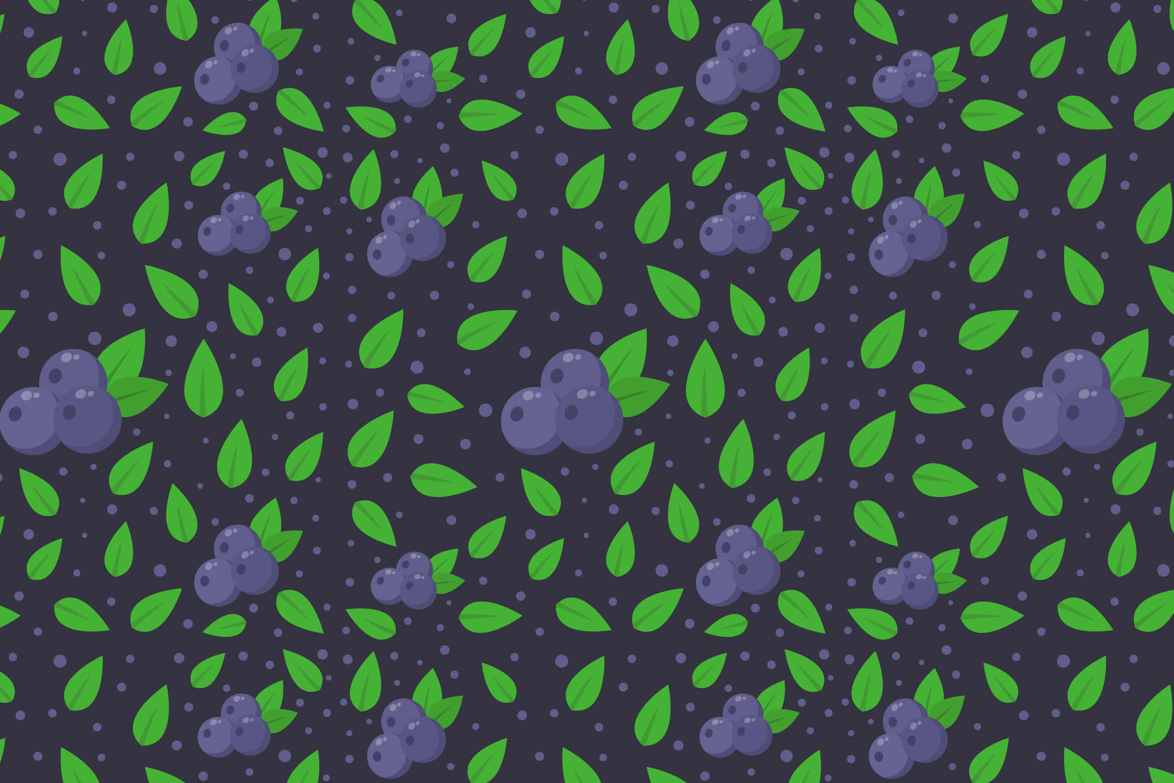 Blueberry, dark purple, bright green, Full HD Desktop Wallpaper