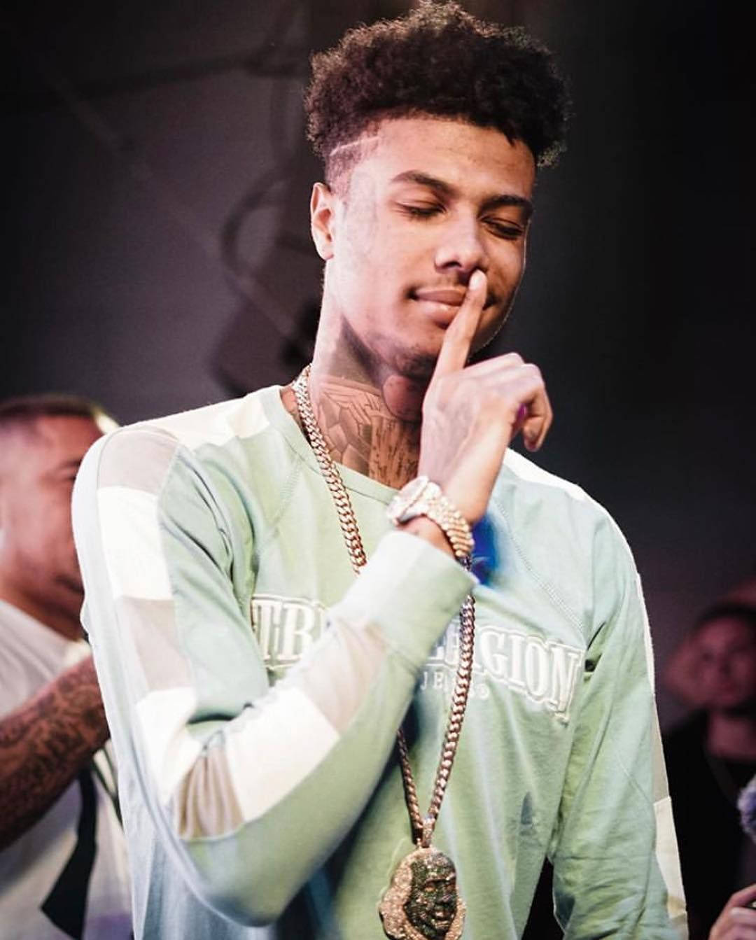 Blueface, green sweater, light green sweatshirt, HD Phone Wallpaper