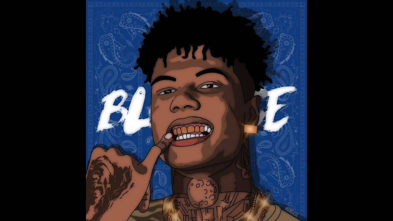 Blueface, 2D Art, tattooed man, HD Desktop Wallpaper