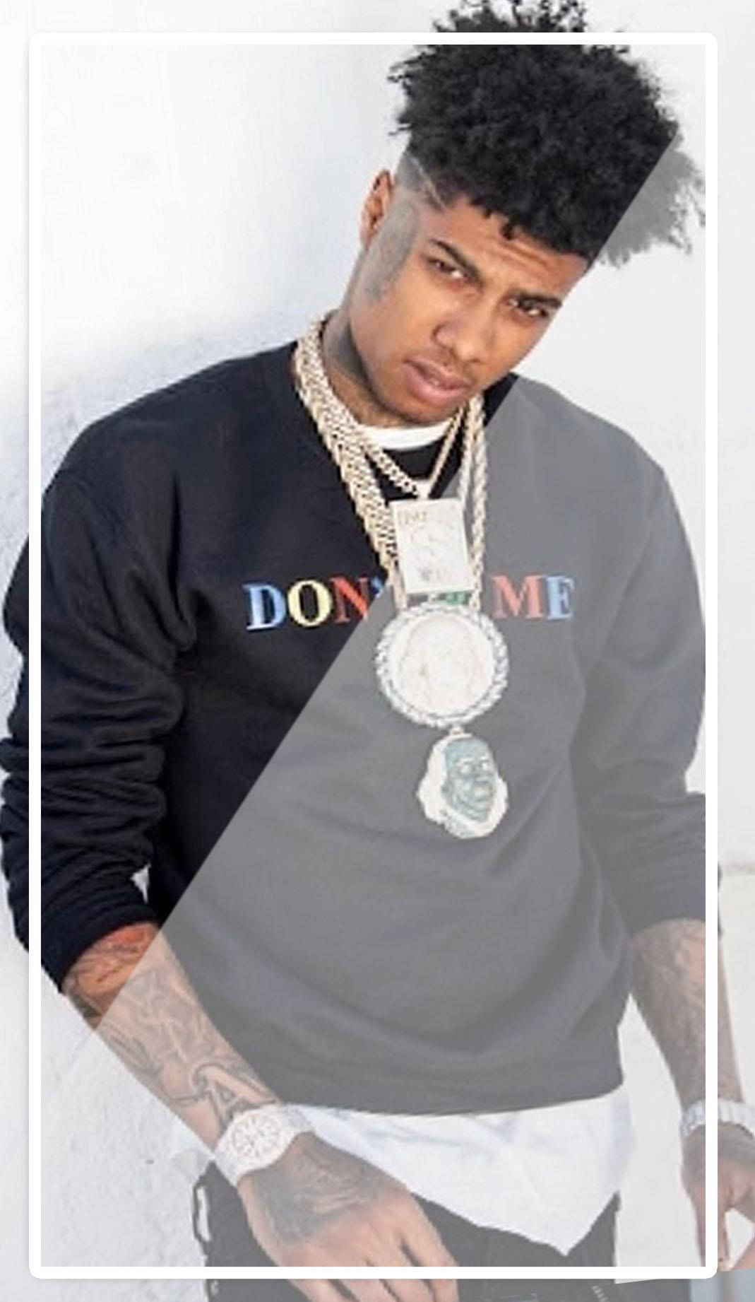 Blueface, black sweater, afro, HD Phone Wallpaper