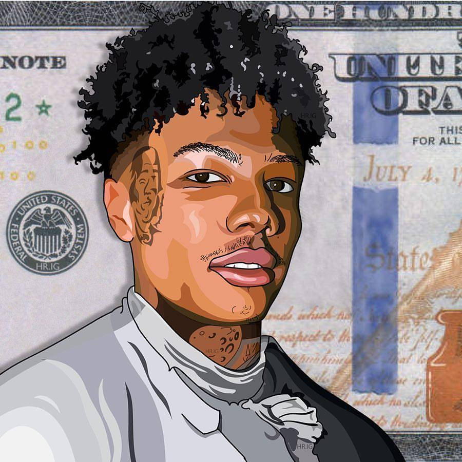 Blueface, 100 Dollar Bill, U.S. dollar bills, SD Desktop Wallpaper