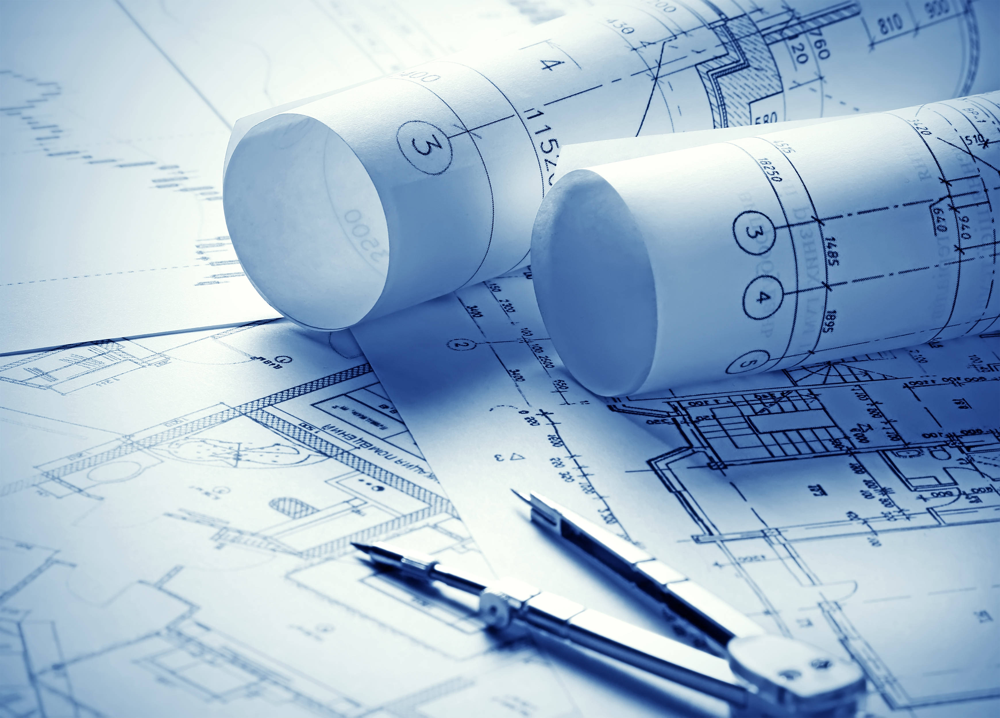 blue tinted, civil engineering blueprints, architectural blueprints, 2K Desktop Wallpaper