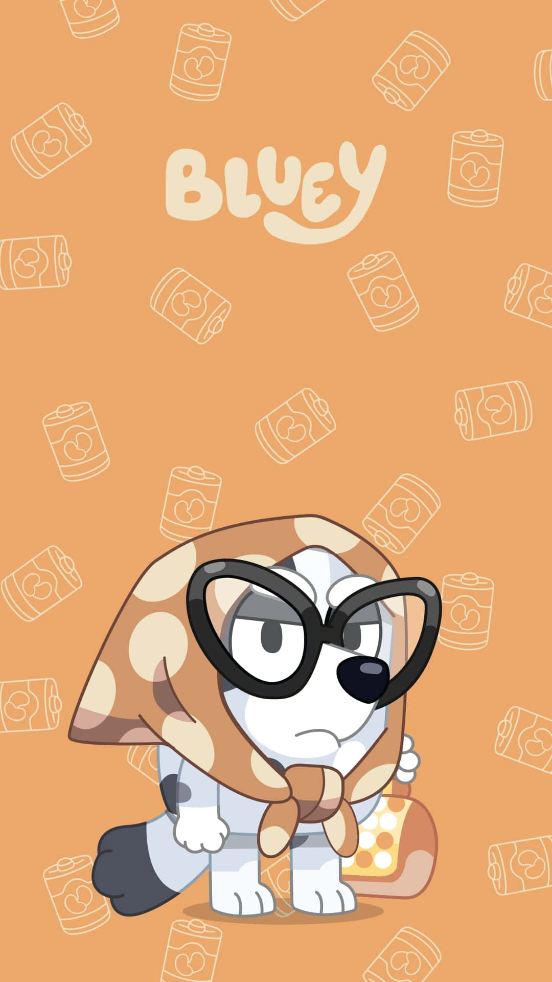 Bluey, cartoon dog, glasses, Full HD Phone Wallpaper