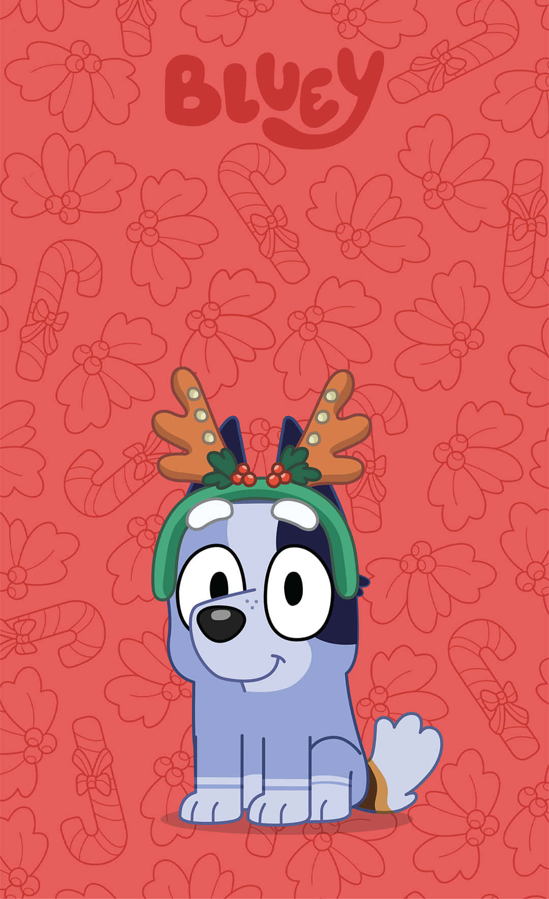 Bluey, reindeer hat, brown antlers, HD Phone Wallpaper