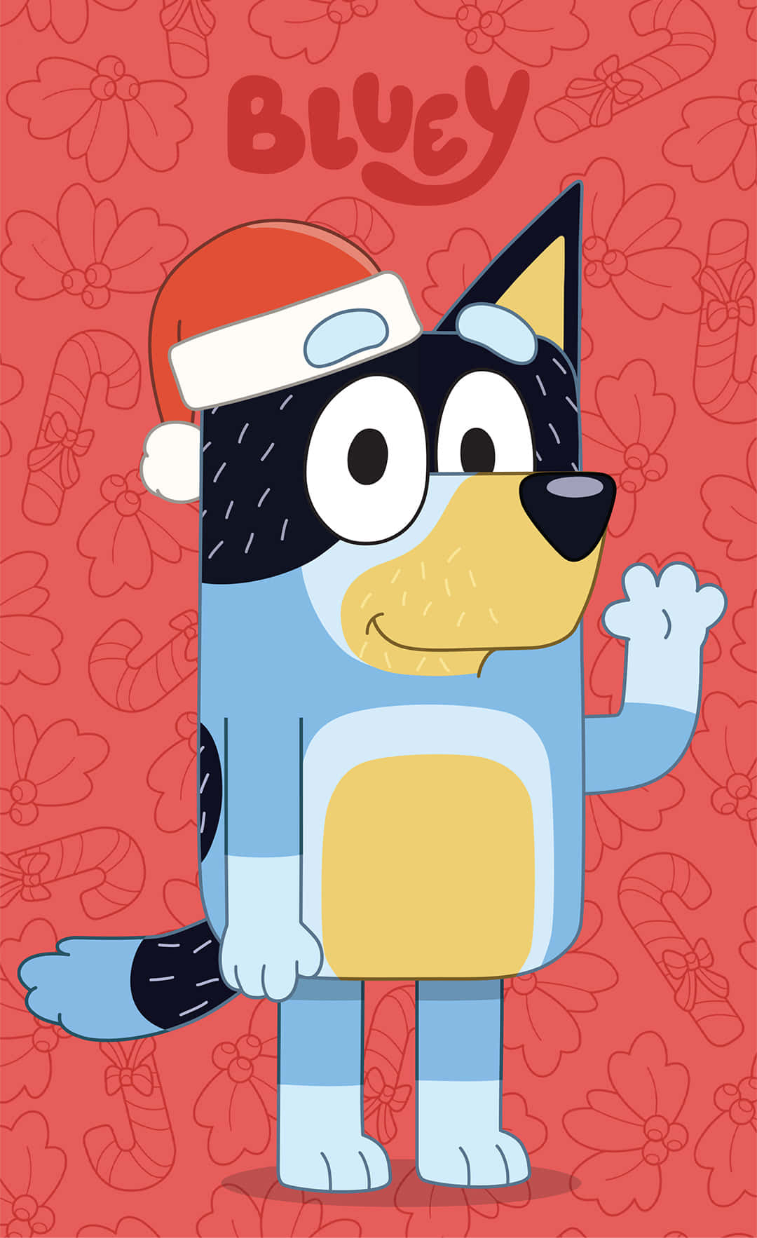 Bluey, Santa hat, red Santa hat, HD Phone Wallpaper