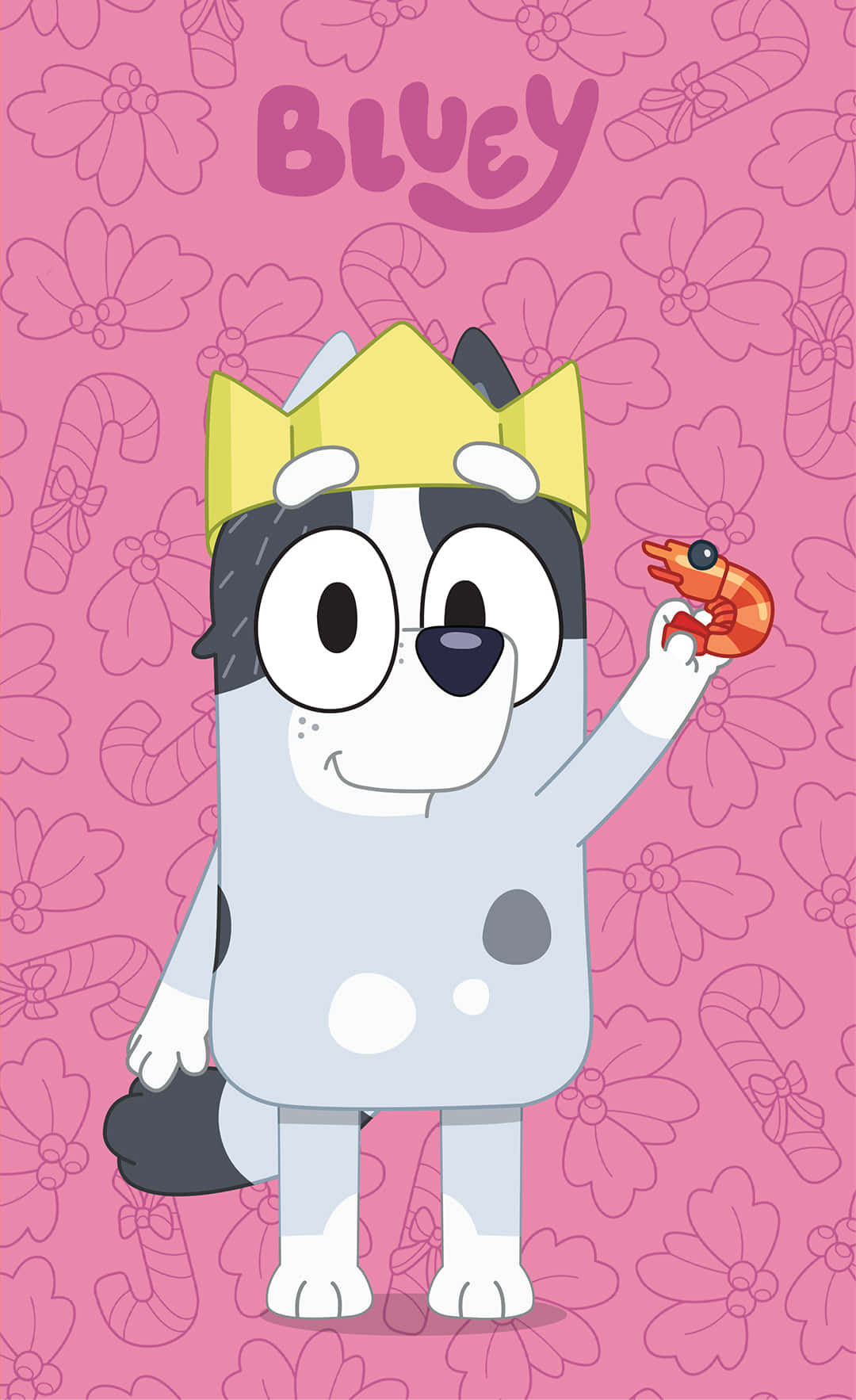 Bluey, blue heeler dog, yellow crown, HD Phone Wallpaper