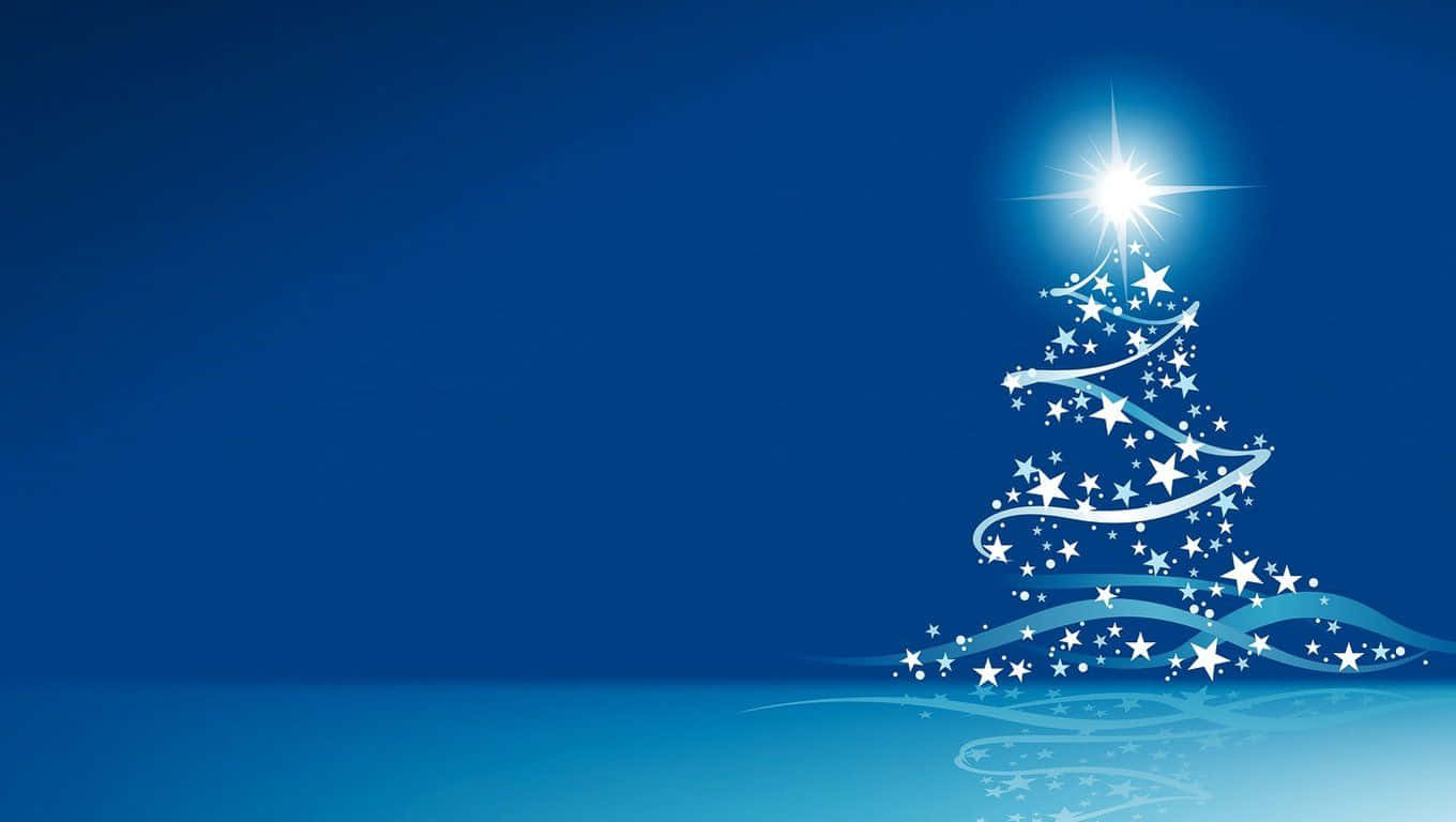 Bluey Christmas, Christmas tree, white Christmas tree, HD Desktop Wallpaper