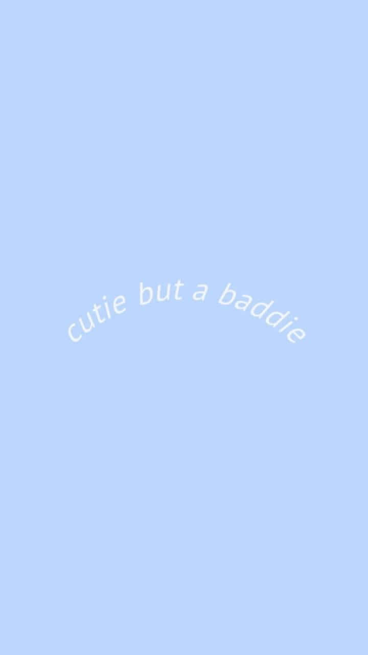 Bluey, pastel blue, curved white text, HD Phone Wallpaper