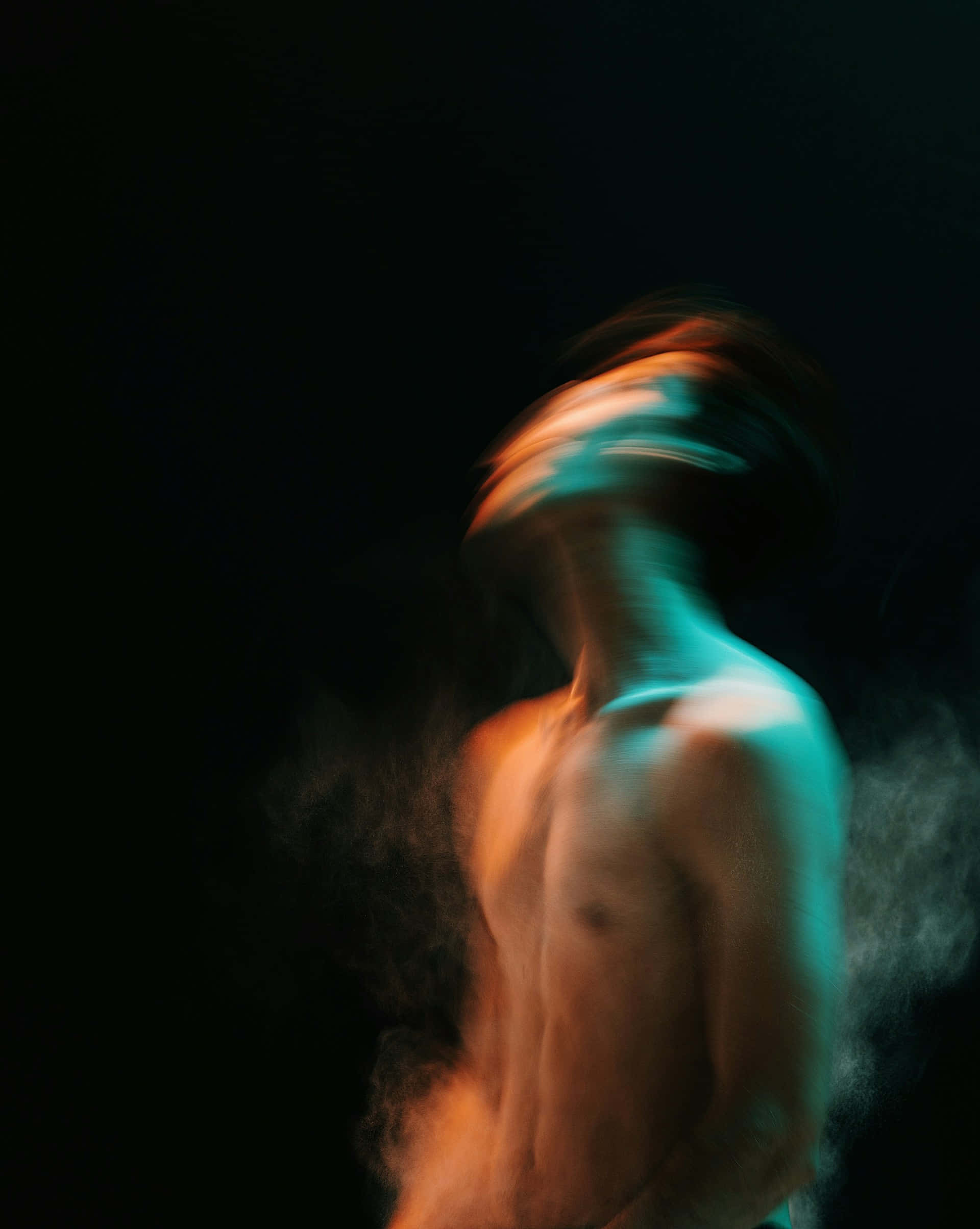 abstract human form, blurry grunge aesthetic, black background, Full HD Phone Wallpaper