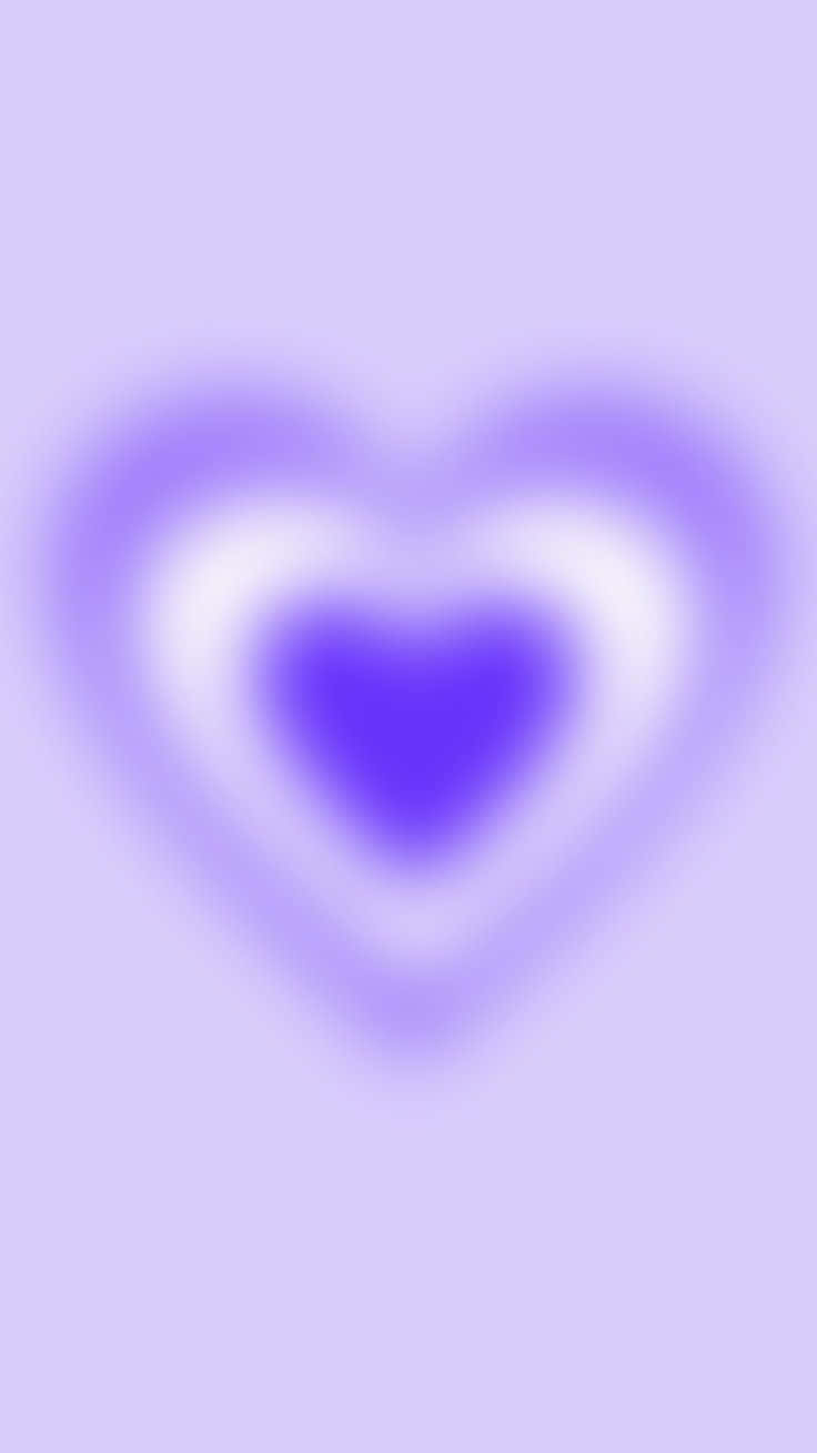 abstract blurry heart background, glowing heart, concentric blurred layers, HD Phone Wallpaper