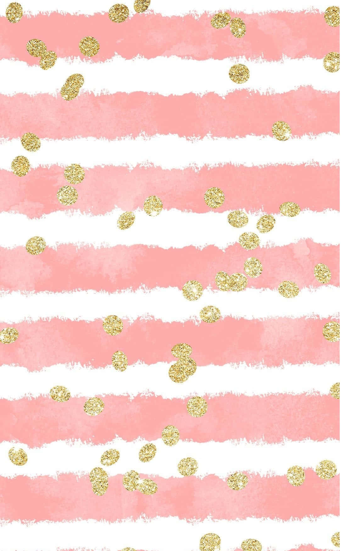 blush pink, gold glitter dots, watercolor stripes, HD Phone Wallpaper