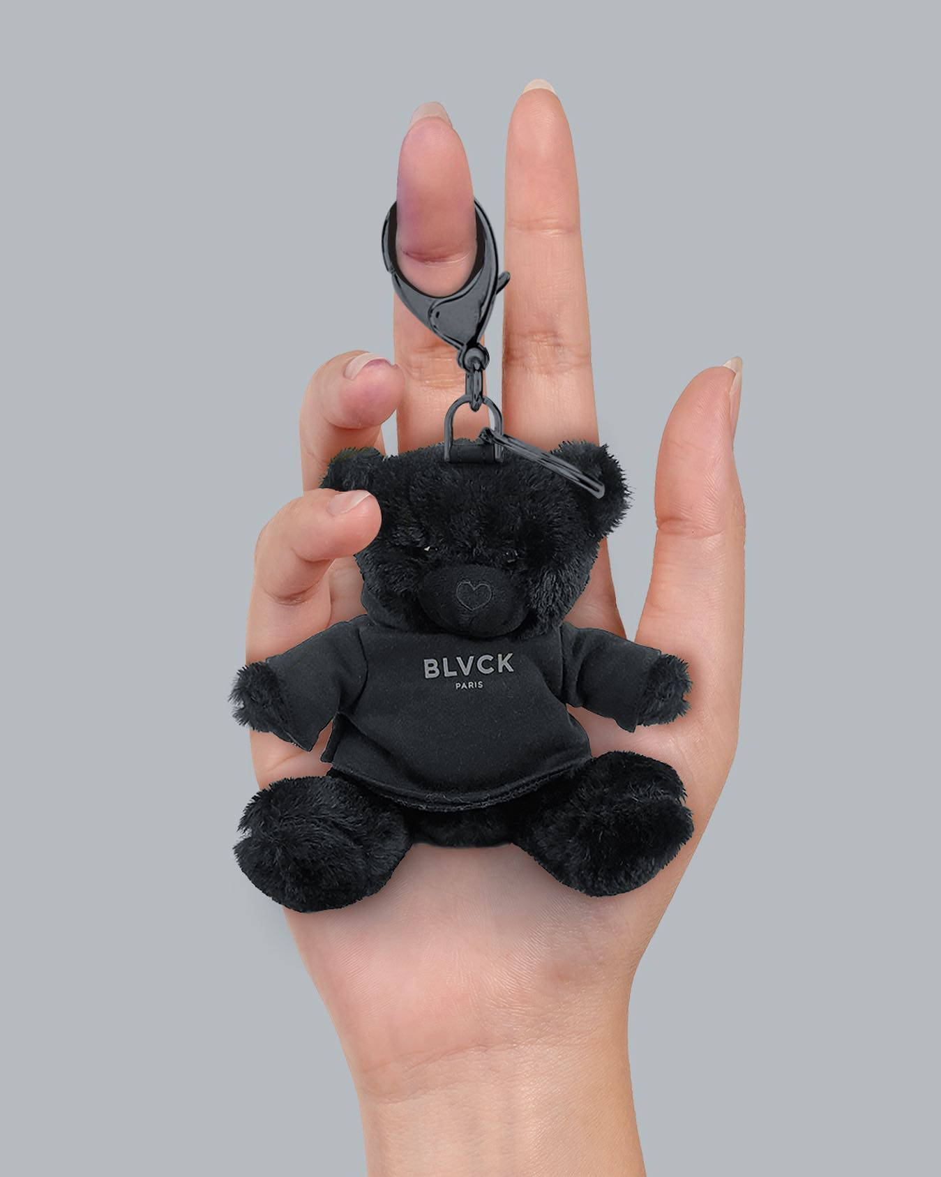 Blvck Paris, black teddy bear keychain, branded shirt, HD Phone Wallpaper