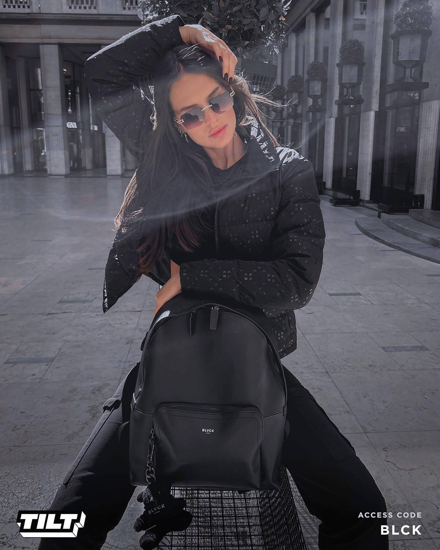 Blvck Paris, black patterned jacket, sunglasses, HD Phone Wallpaper