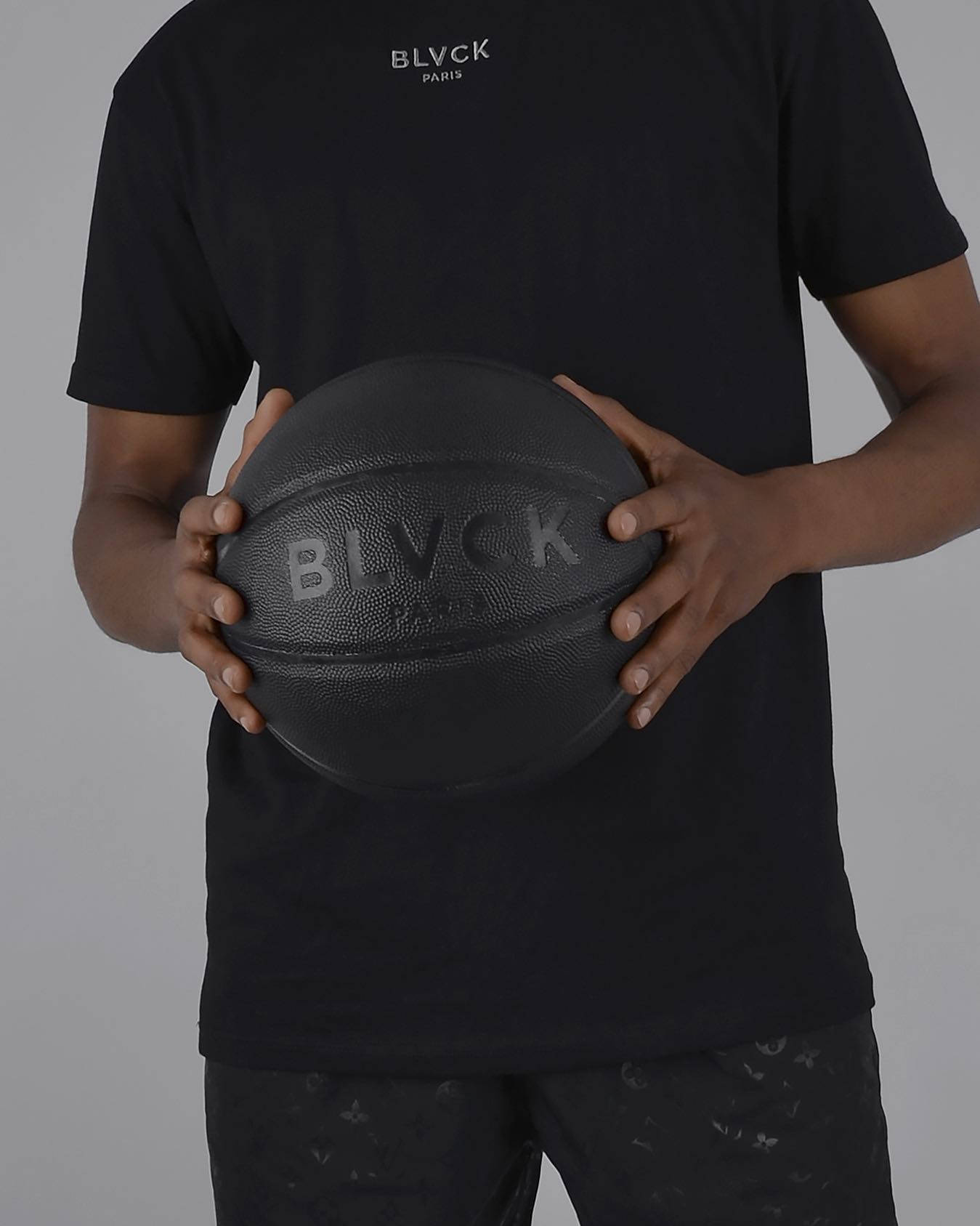 Blvck Paris, black attire, matte black basketball, HD Phone Wallpaper