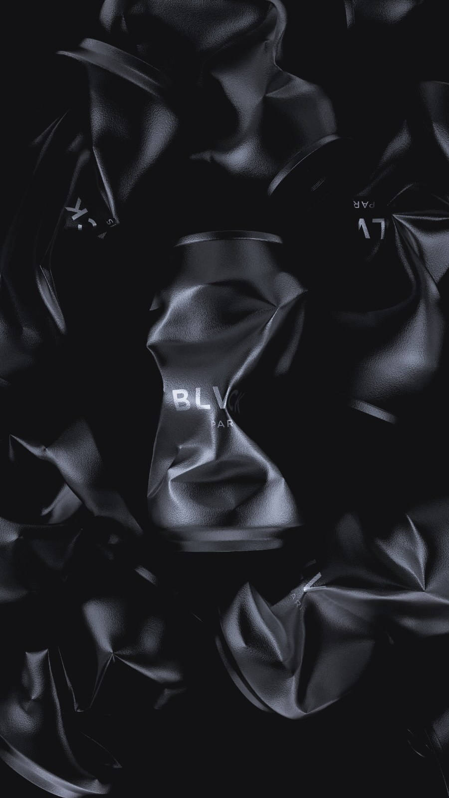 Blvck Paris, black satin fabric, soft lighting, HD Phone Wallpaper