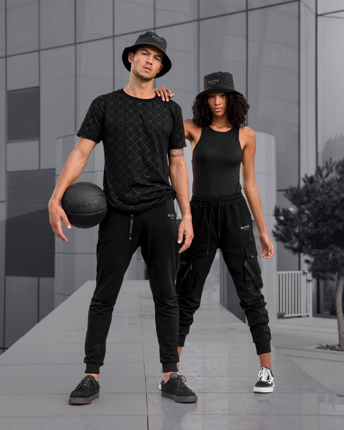 Blvck Paris, all-black athletic wear, basketball, HD Phone Wallpaper