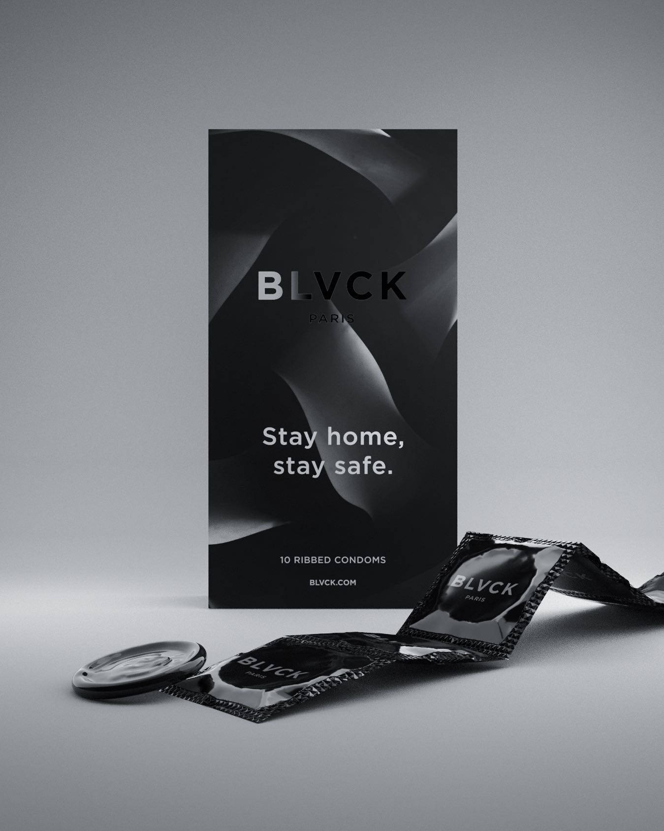 BLVCK Paris, condoms, minimalist black and white, HD Phone Wallpaper