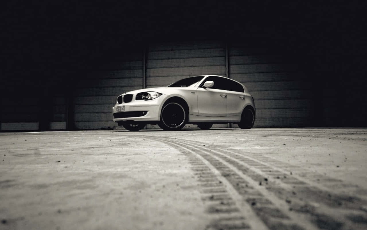 BMW 1 Series, silver, hatchback, HD Desktop Wallpaper