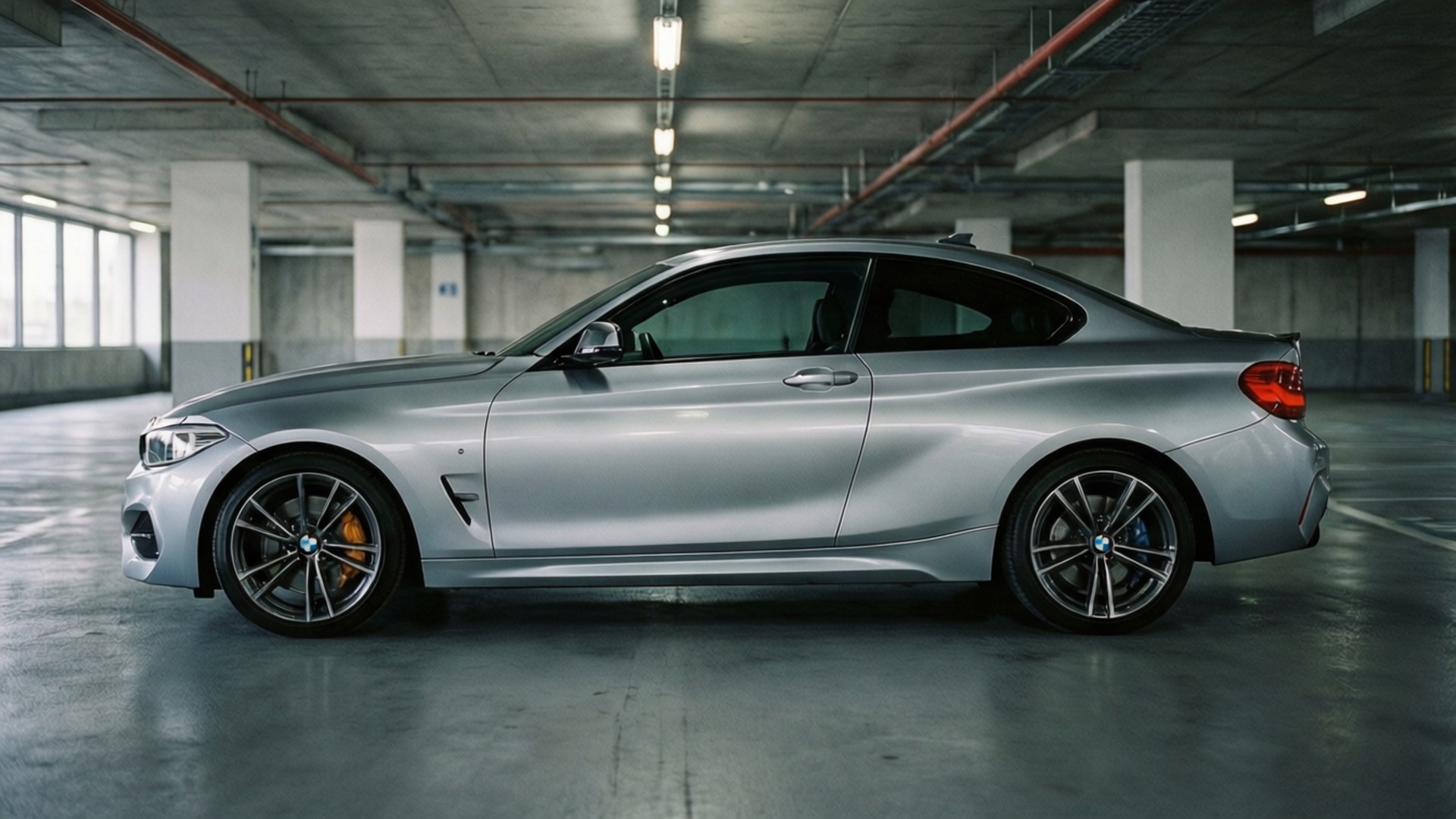 Silver, BMW 2 Series, coupe, Full HD Desktop Wallpaper