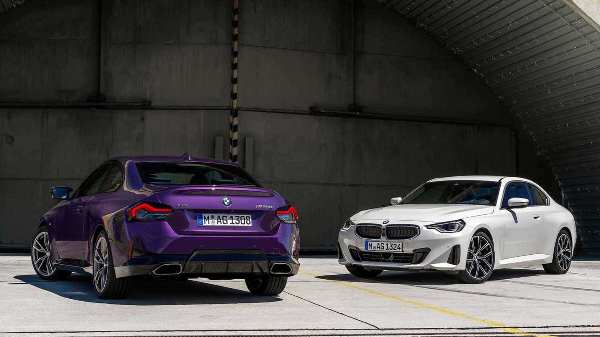 BMW 2 Series, vibrant purple, pristine white, Full HD Desktop Wallpaper