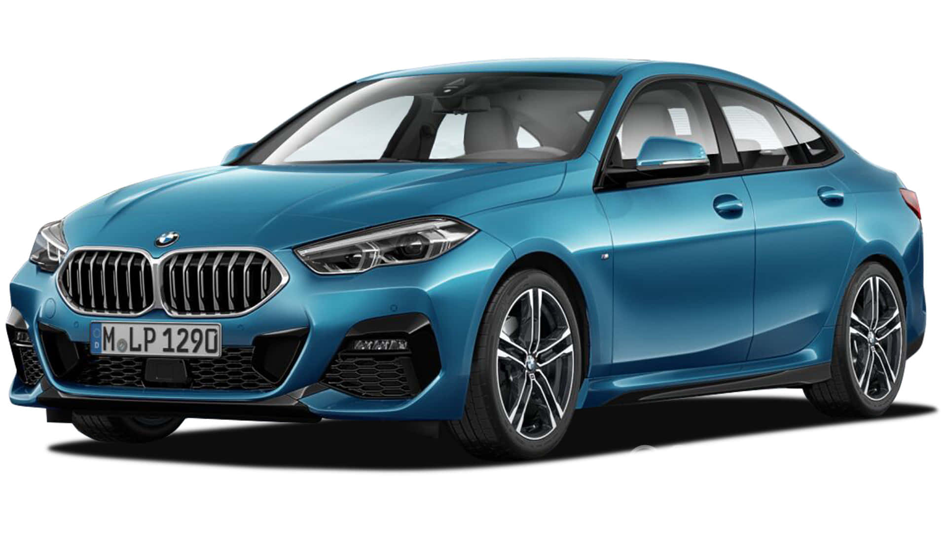 BMW 2 Series, blue, glossy finish, Full HD Desktop Wallpaper