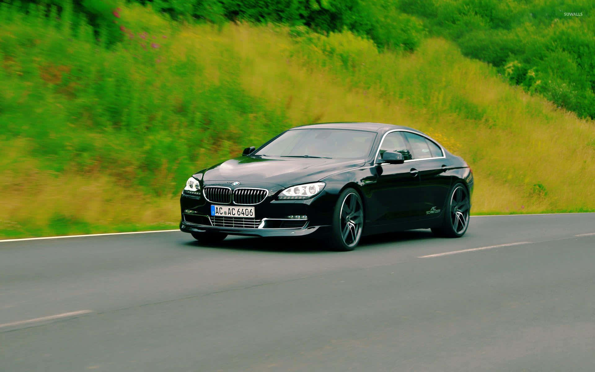 BMW 6 Series, black, coupe, Full HD Desktop Wallpaper