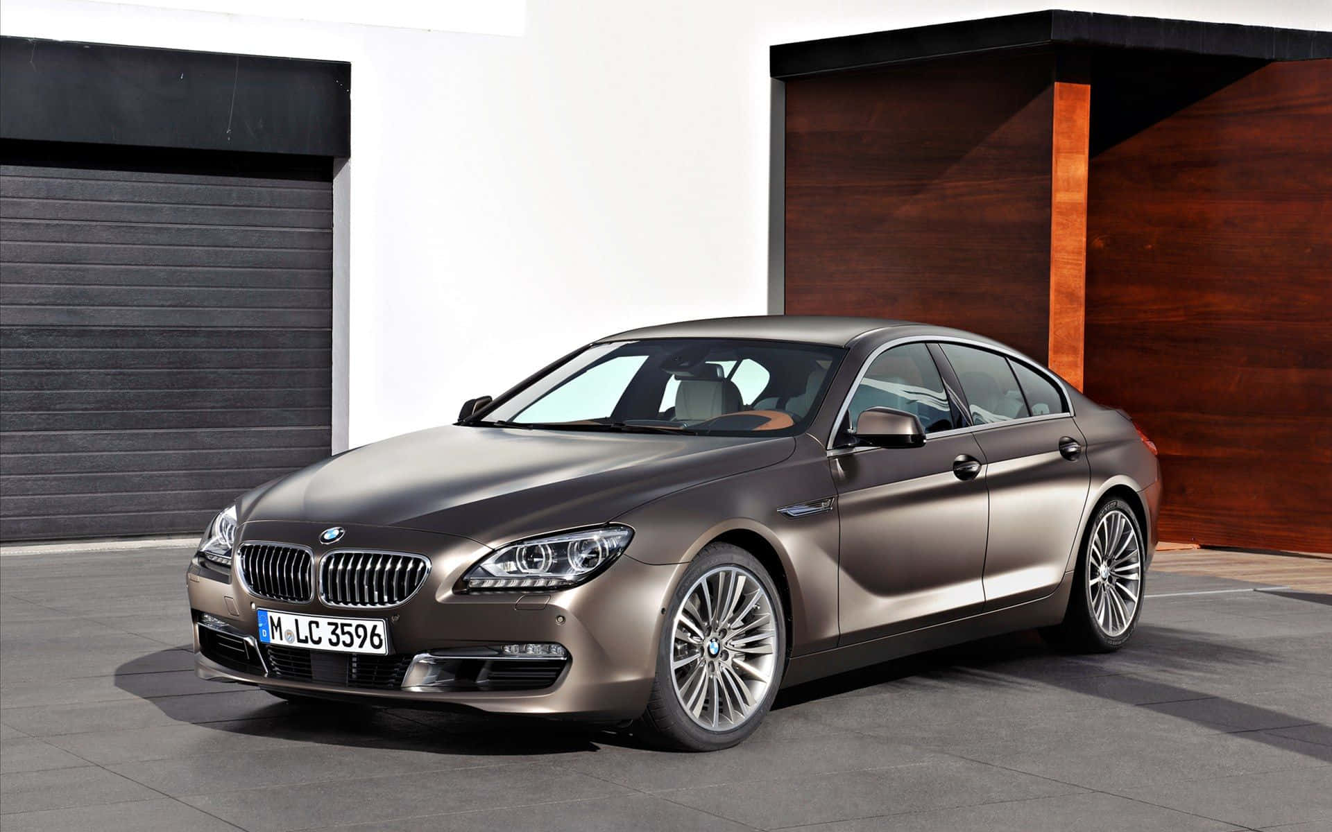 BMW 6 Series, matte brown, modern minimalist garage, Full HD Desktop Wallpaper