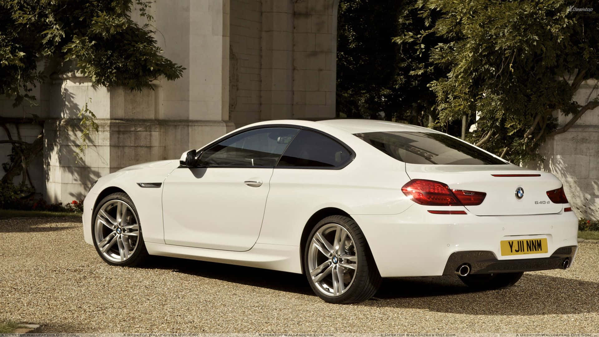 BMW 6 Series, white, coupe, Full HD Desktop Wallpaper