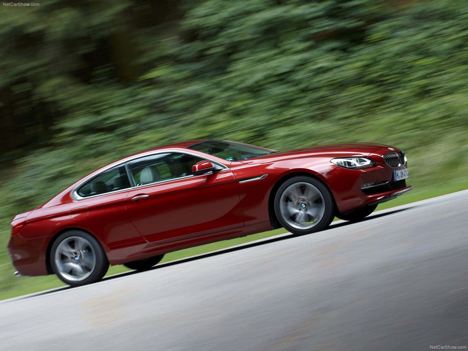 BMW 6 Series, red, sleek, HD Desktop Wallpaper