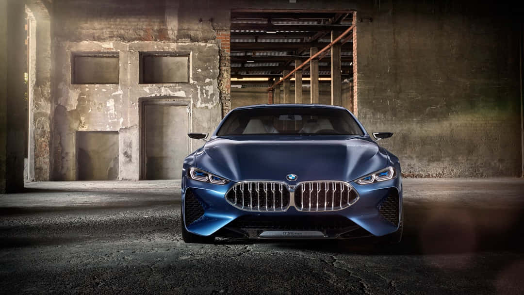BMW 8 Series, blue, concept car, SD Desktop Wallpaper