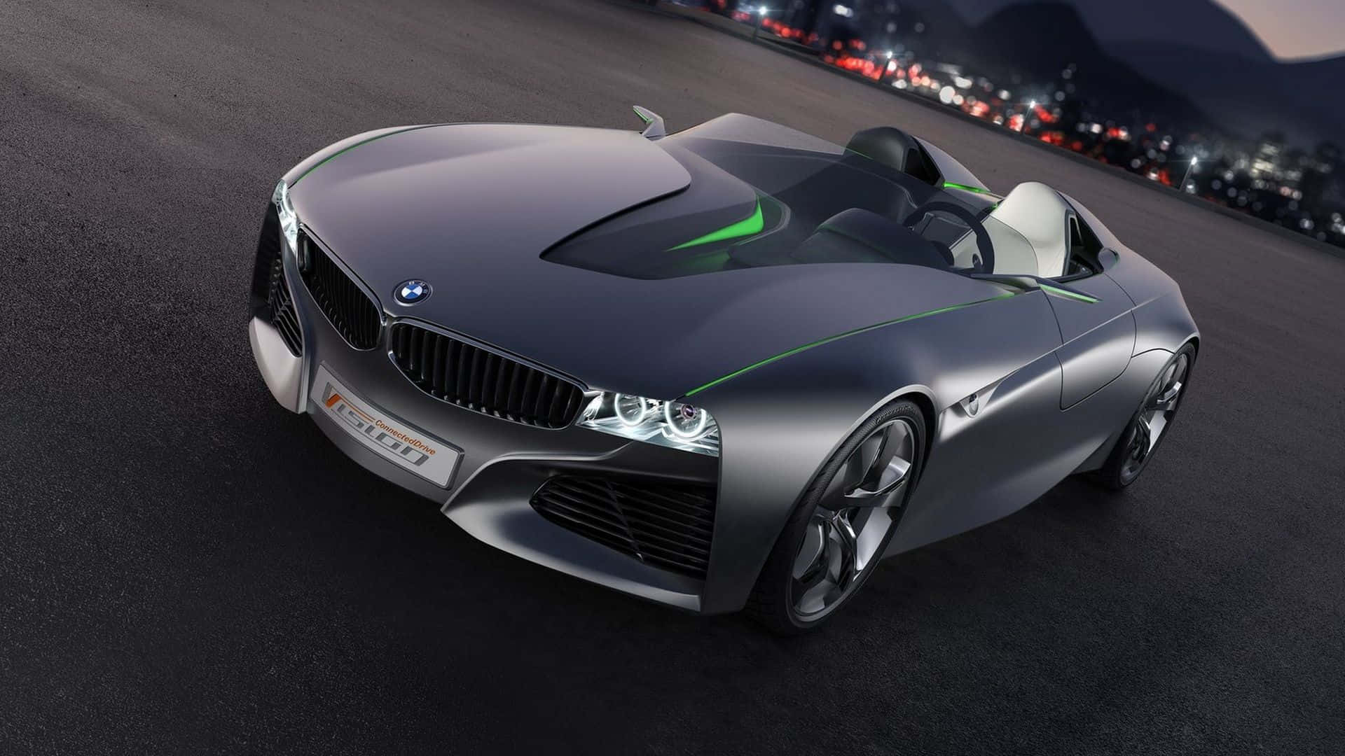 BMW, Car Vision Connected Drive, sleek silver, Full HD Desktop Wallpaper