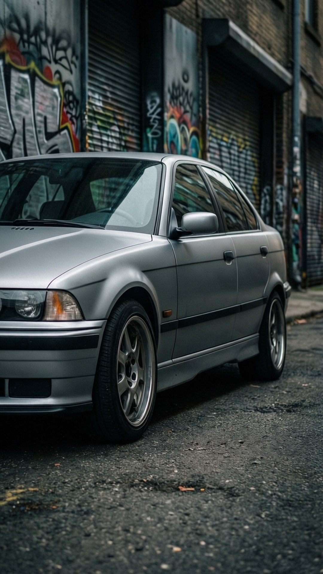 silver, BMW E36, compact hatchback, Full HD Phone Wallpaper