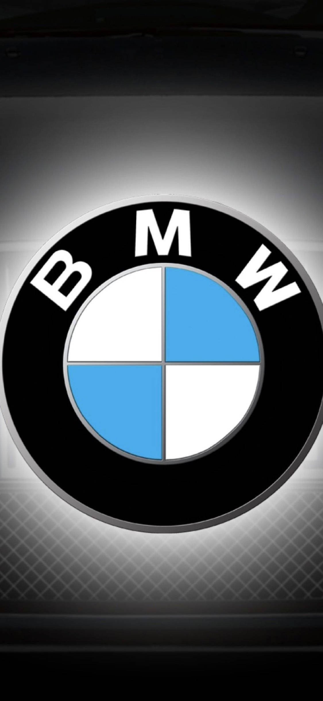 glowing white logo, BMW, iPhone X, Full HD Phone Wallpaper