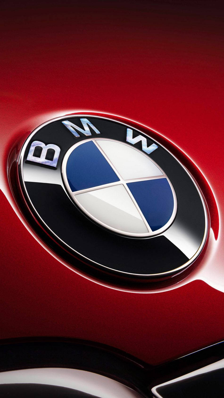 BMW, iPhone X, glossy red BMW emblem, HD Phone Wallpaper