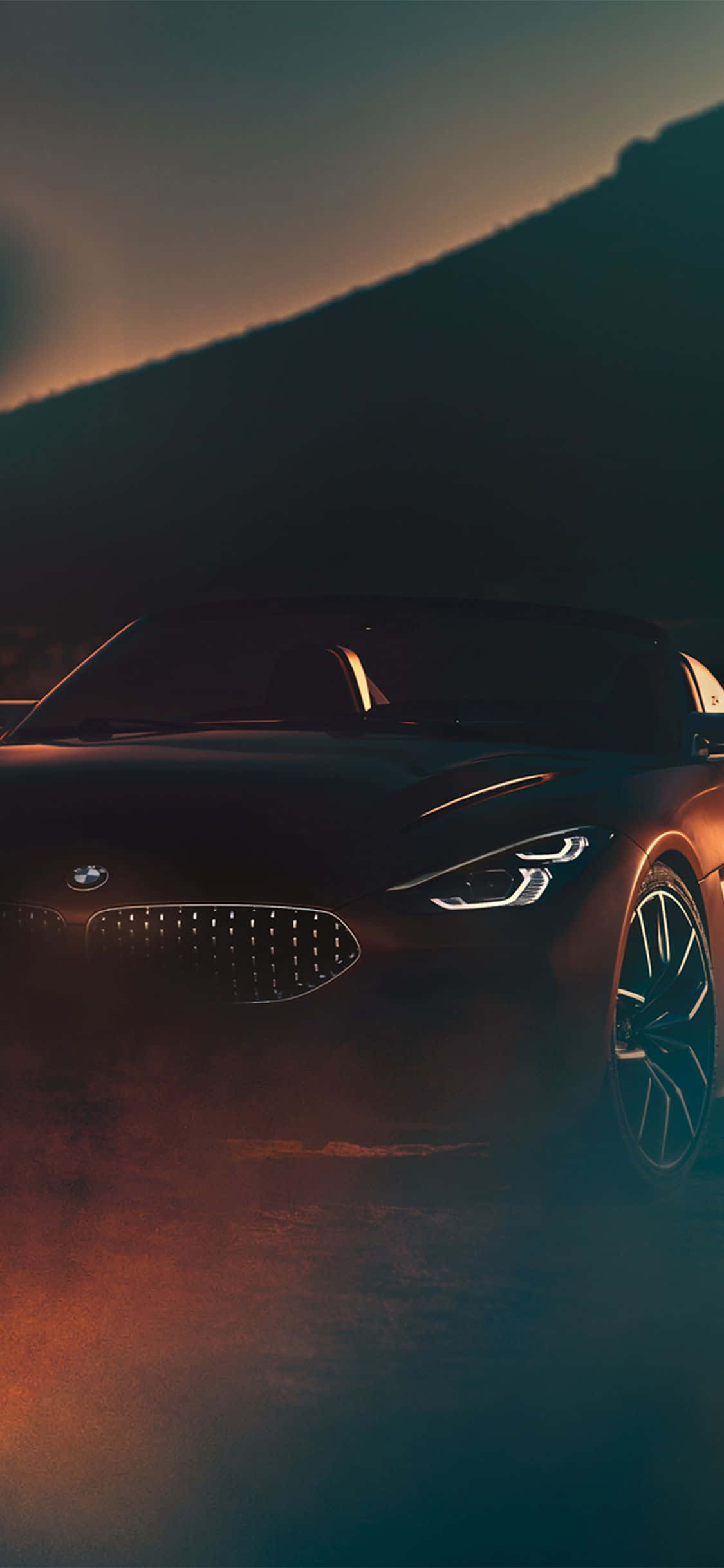BMW, iPhone, sleek black convertible sports car, Full HD Phone Wallpaper