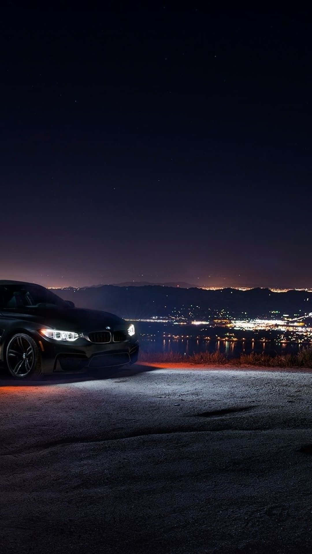BMW, iPhone, sleek black sports car, Full HD Phone Wallpaper